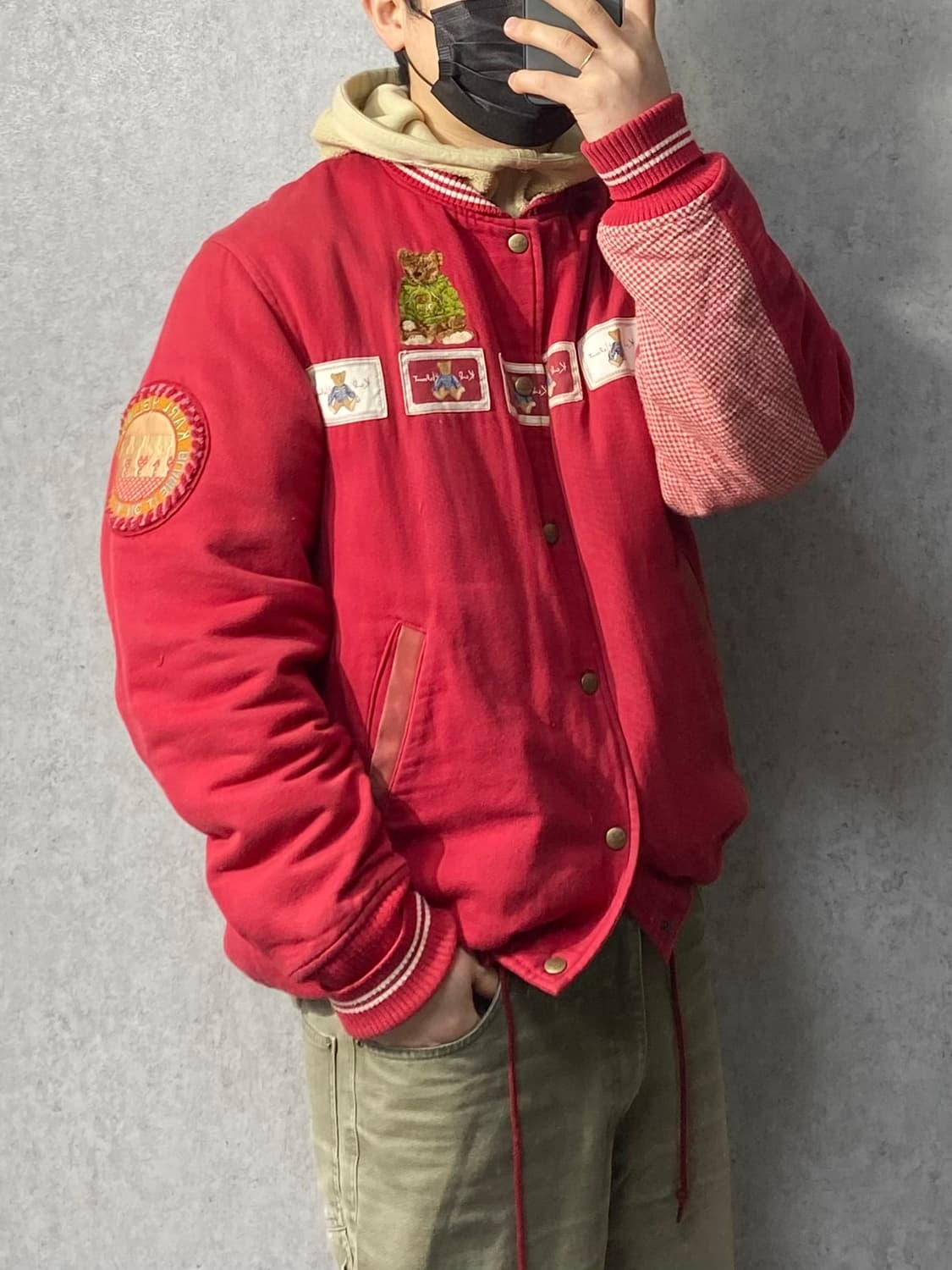 [M] 90s Karl Helmut 칼헬무트 테디베어 봄버자켓 상품이미지9