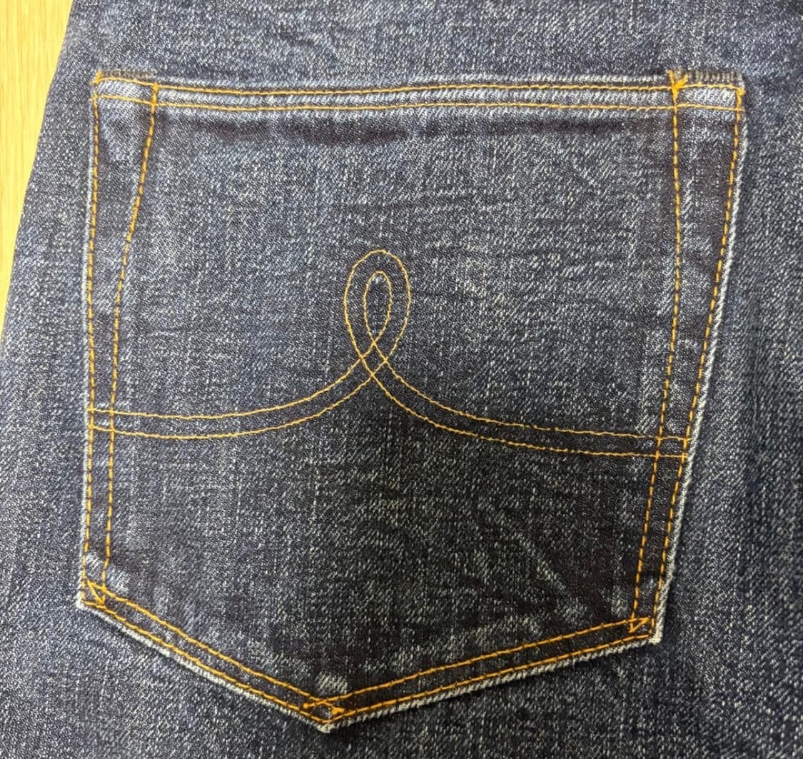 [34x32] RRL 셀비지 스트레이트 데님 made in usa 상품이미지4