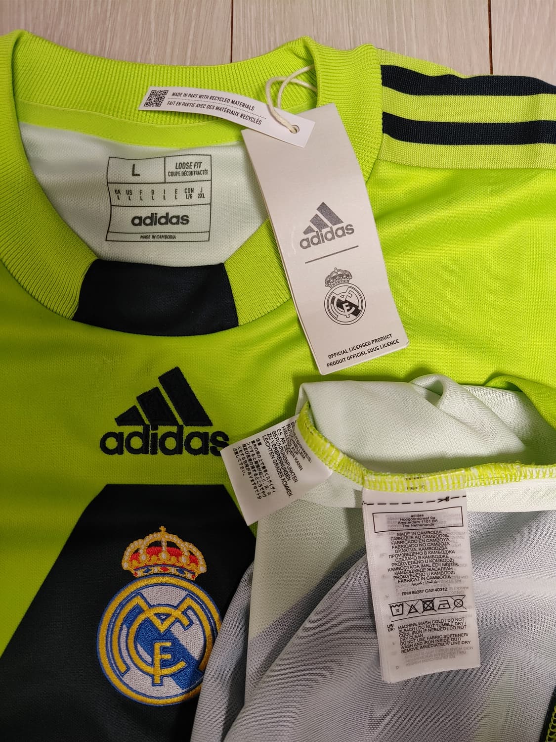 새상품 아디다스 레알마드리드 져지 상품이미지3