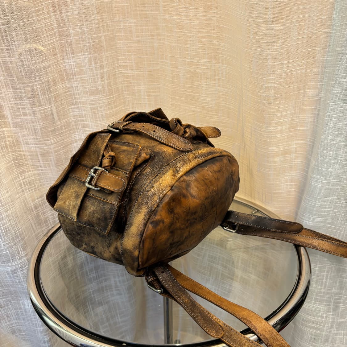 이태리 천연 소가죽 백팩     상품이미지5