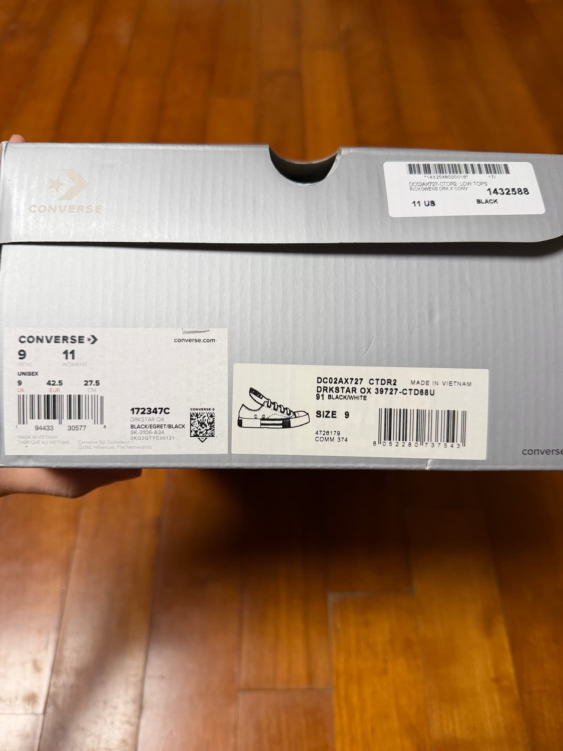 컨버스 다크쉐도우 다크스타 로우 275 상품이미지7