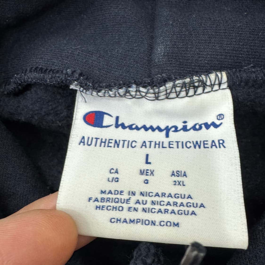 L 챔피온 UCLA 네이비 후드 티셔츠  상품이미지4