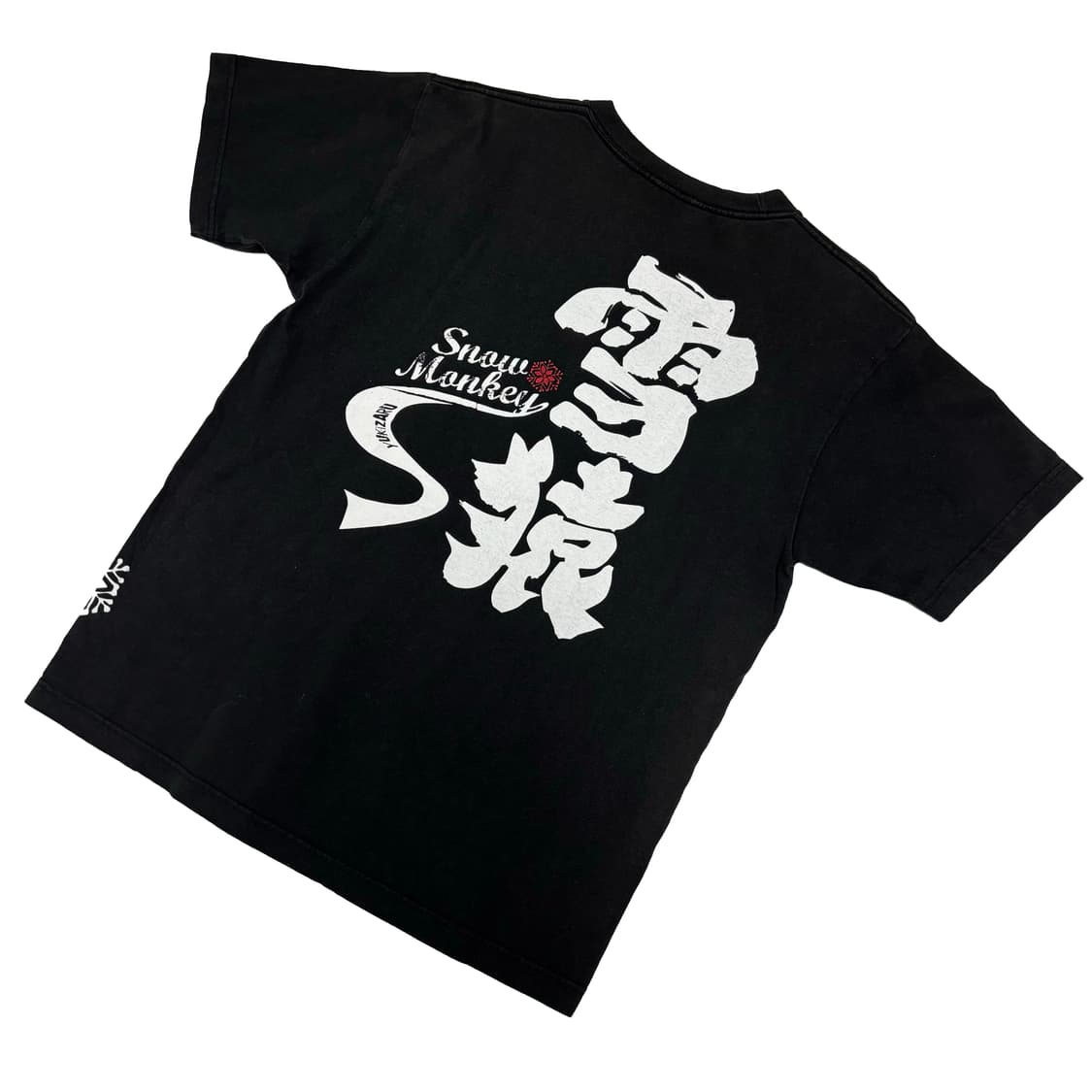 크로스 스티치 '스노우 몽키' 그래픽 티셔츠 상품이미지1
