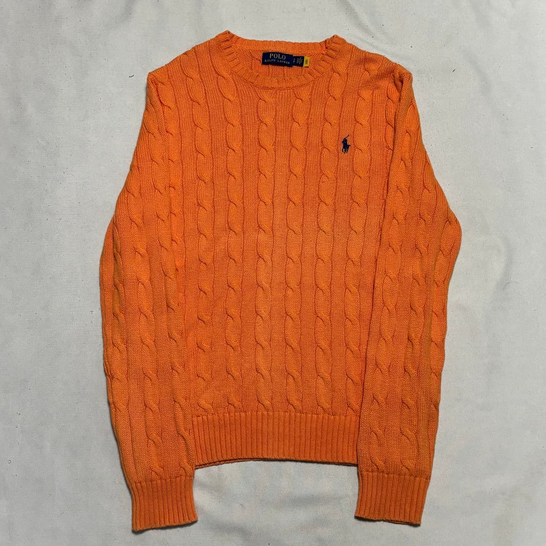 S 폴로랄프로렌 네이비 포니 오렌지 케이블 니트 상품이미지2