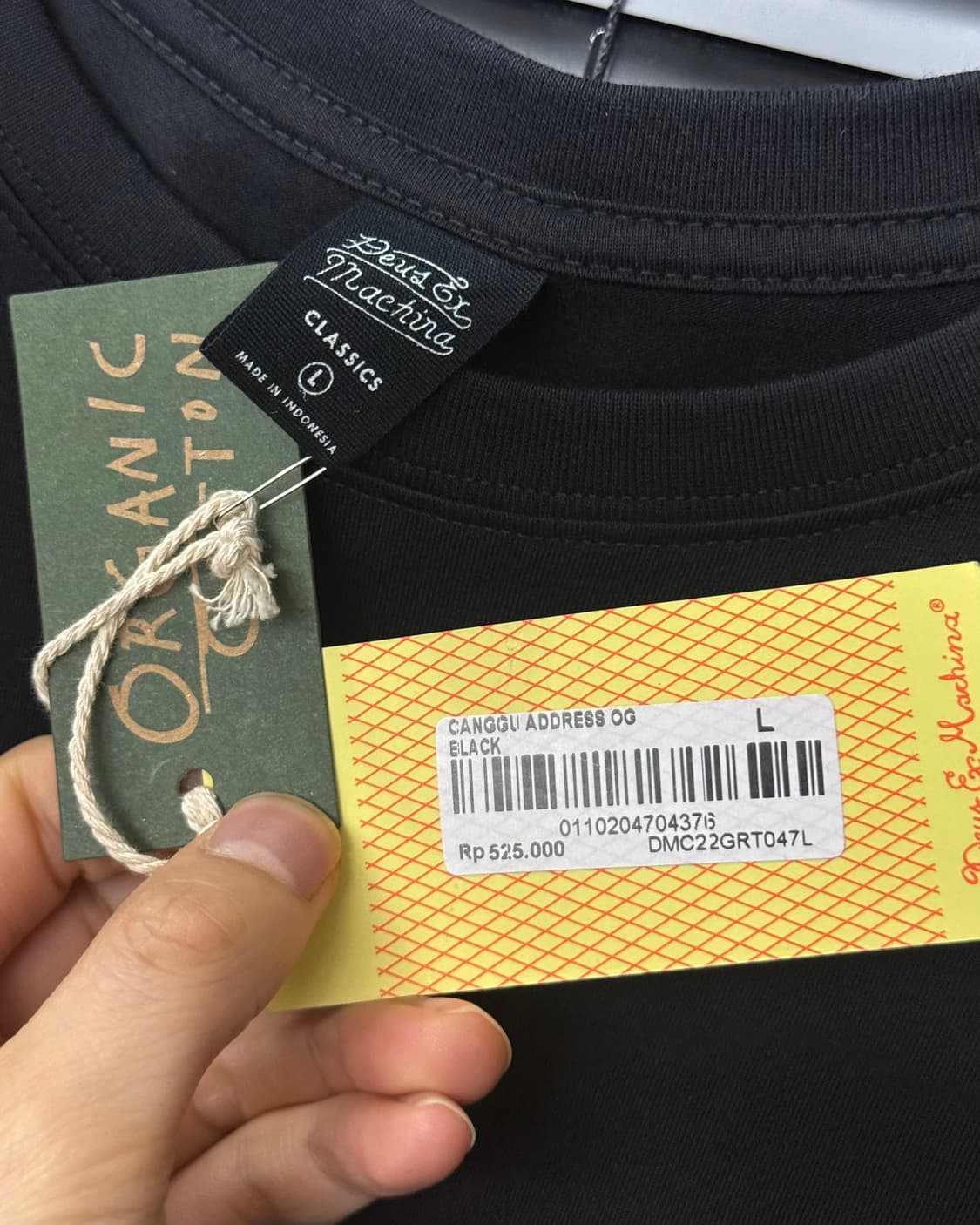 데우스 엑스마키나 오가닉 코튼 창구 서프 포켓 블랙 반팔 티 L 100 상품이미지9