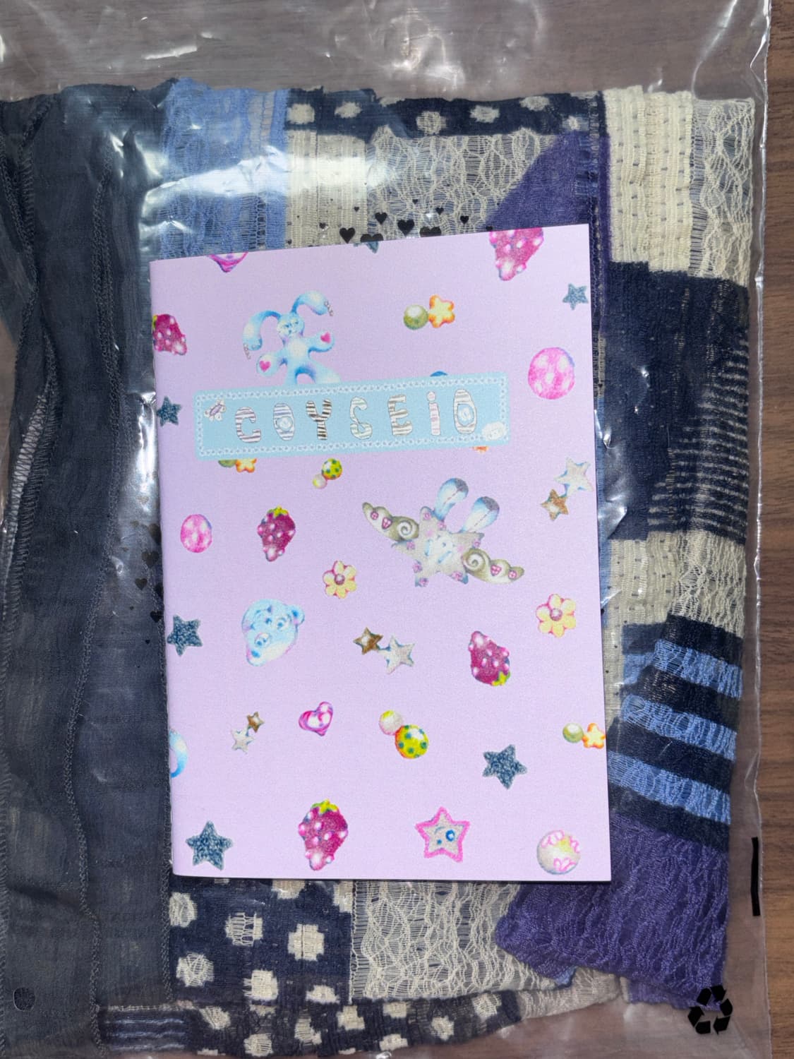 [택포] Coyseio 코이세이오 스카프 블루 + 노트 상품이미지3