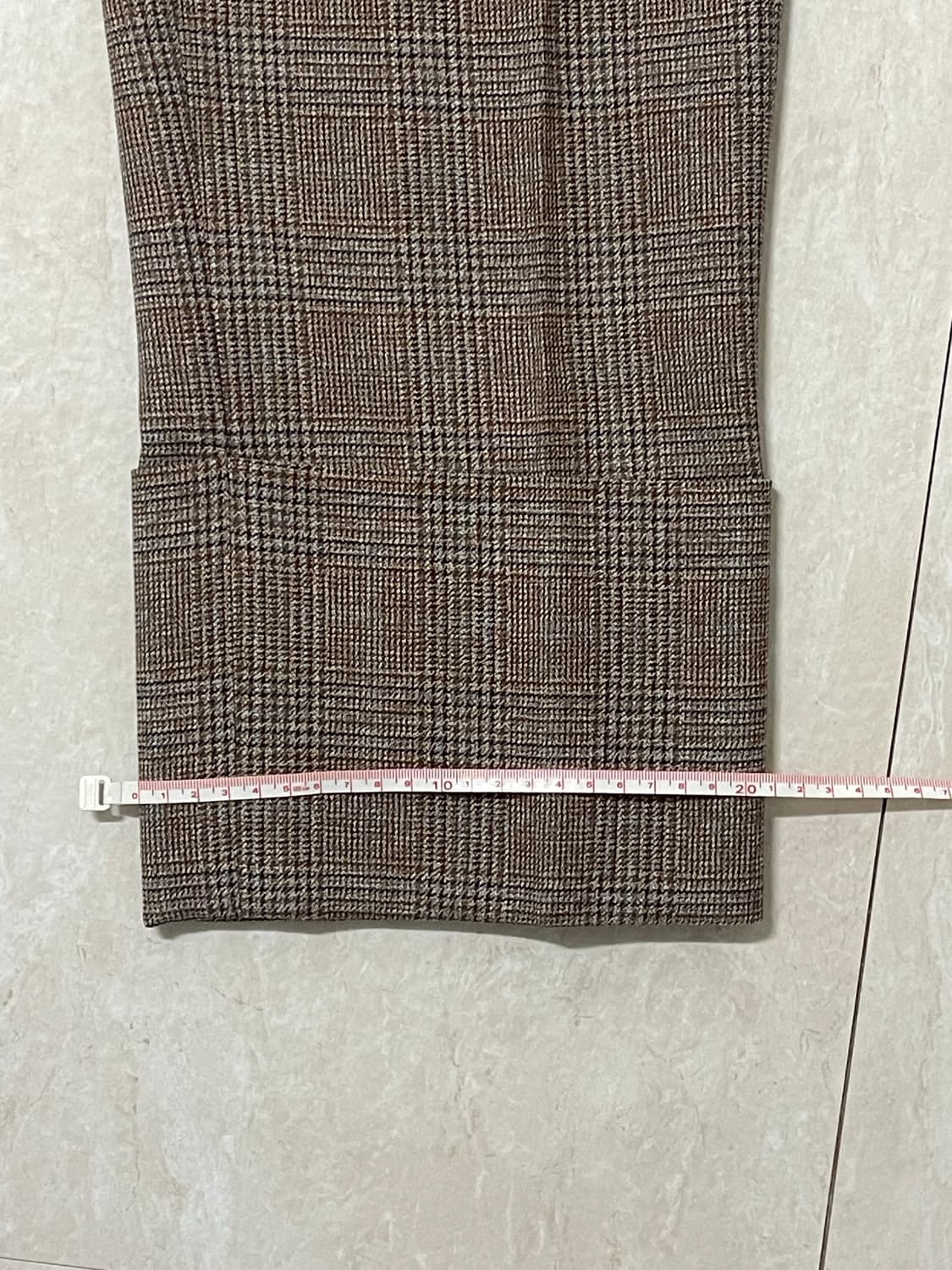 솔리드옴므 우영미 울 체크 슬랙스바지 판매(새상품) 상품이미지5