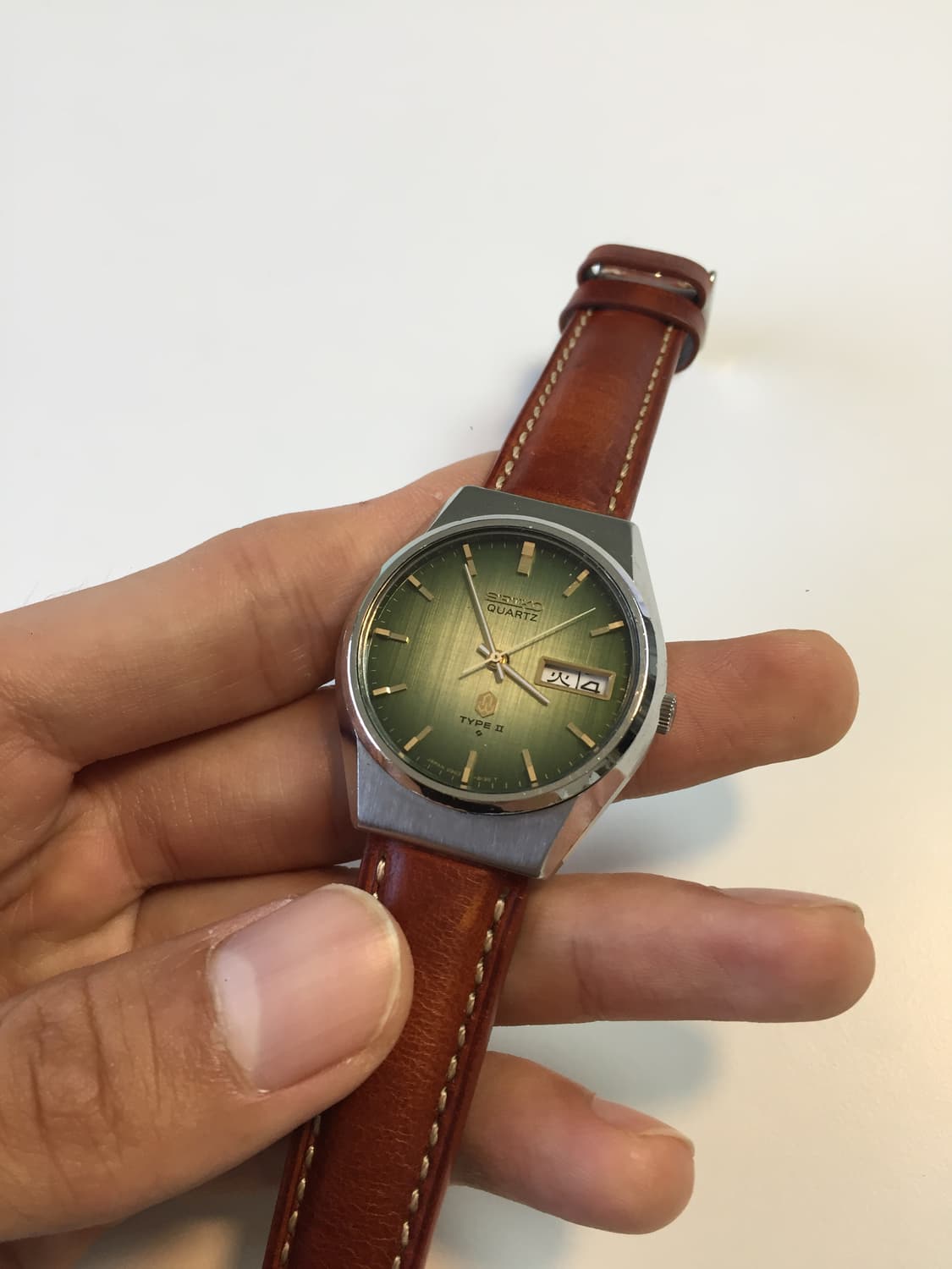 70s seiko type 2 olive gradation dial 상품이미지2