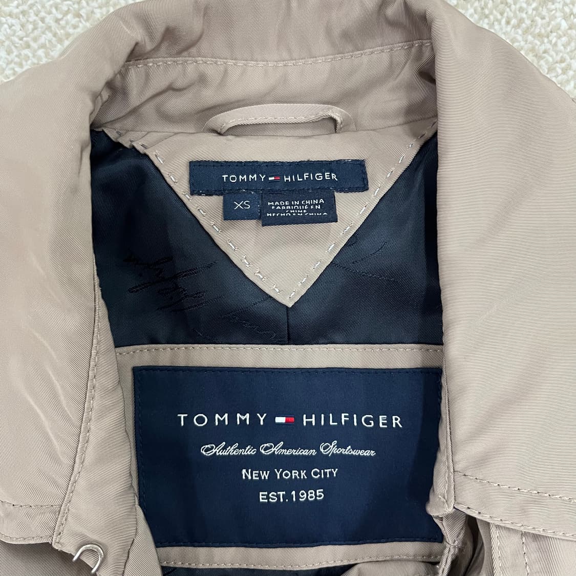 XS 타미힐피거 더블 트렌치코트 자켓 0223M1 상품이미지2