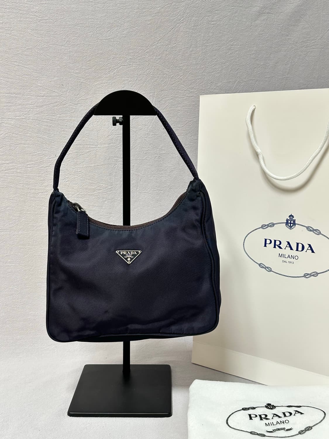 프라다 나일론 포코노 호보백 미니백 딥퍼플 y2k  상품이미지6