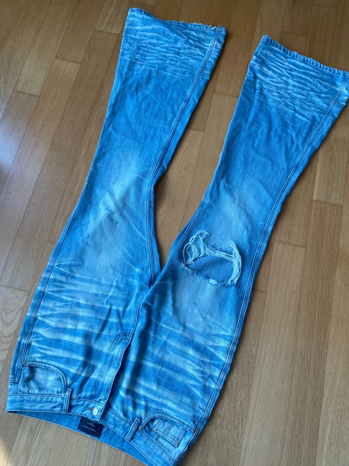 언더마이카 연청 플레어진 상품이미지2