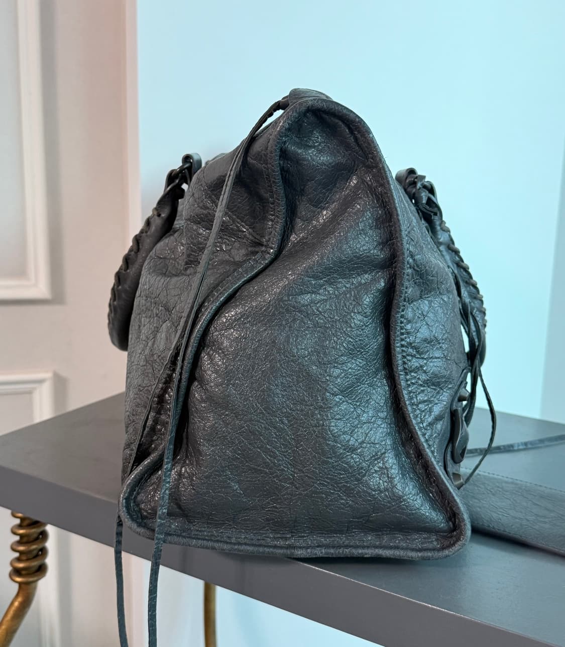 발렌시아가 모터백 딥그레이 라지 상품이미지2