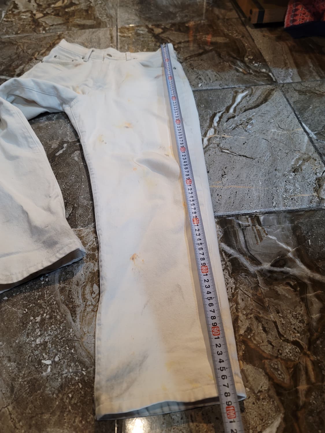 더블알엘 더티 워싱 화이트 데님 팬츠 상품이미지9