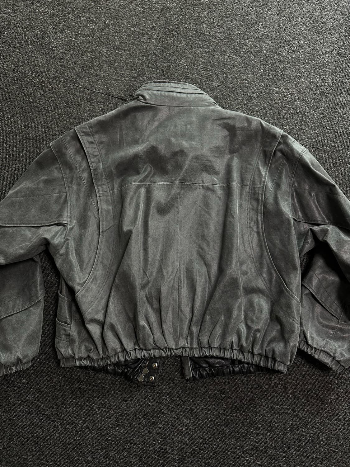 COOR 스탠드업 칼라 워시드 포인티드 점퍼 (워시드블랙) L 상품이미지6