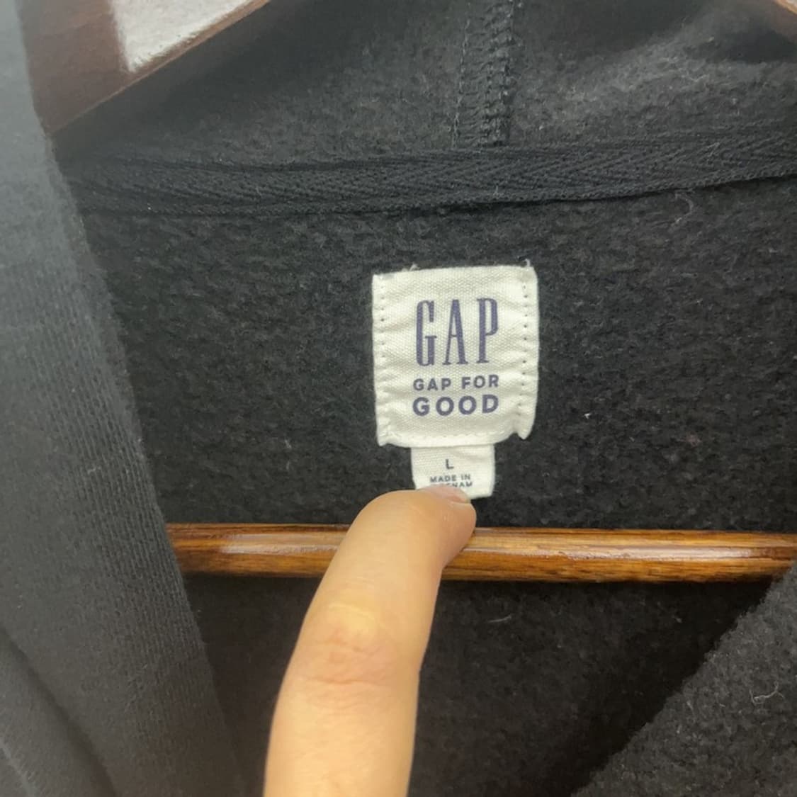 갭 올드스쿨 빅로고 백프린팅 후드티 L C06491 상품이미지5