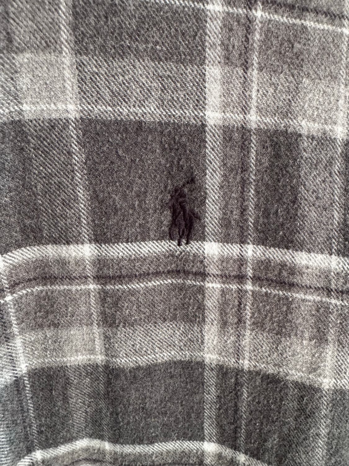 폴로 플란넨 셔츠 그레이체크 클래식핏 S 상품이미지3