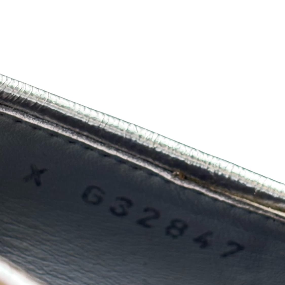 샤넬 37.5c 실버 블랙 슬링백 상품이미지8