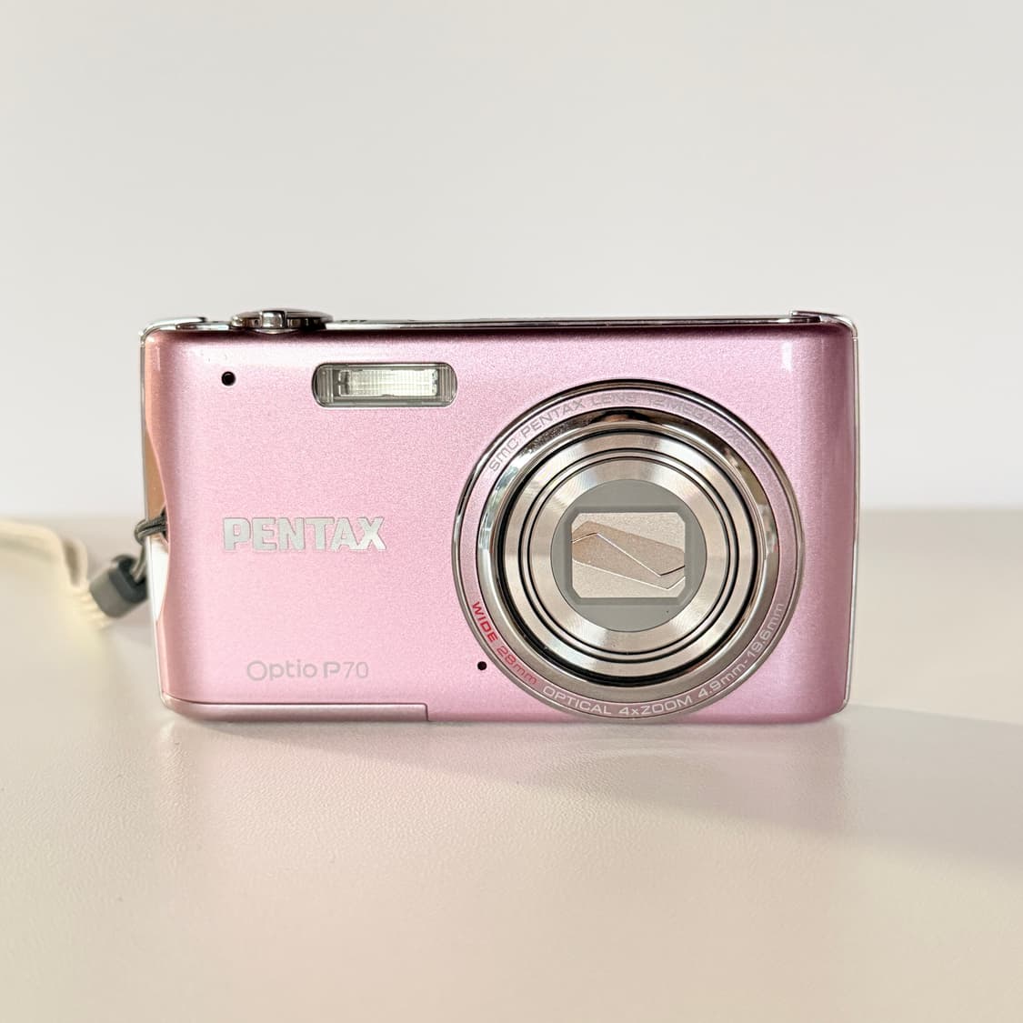 🍓딸기우유맛/미품 풀박스🍓펜탁스 옵티오 P70 핑크 상품이미지3