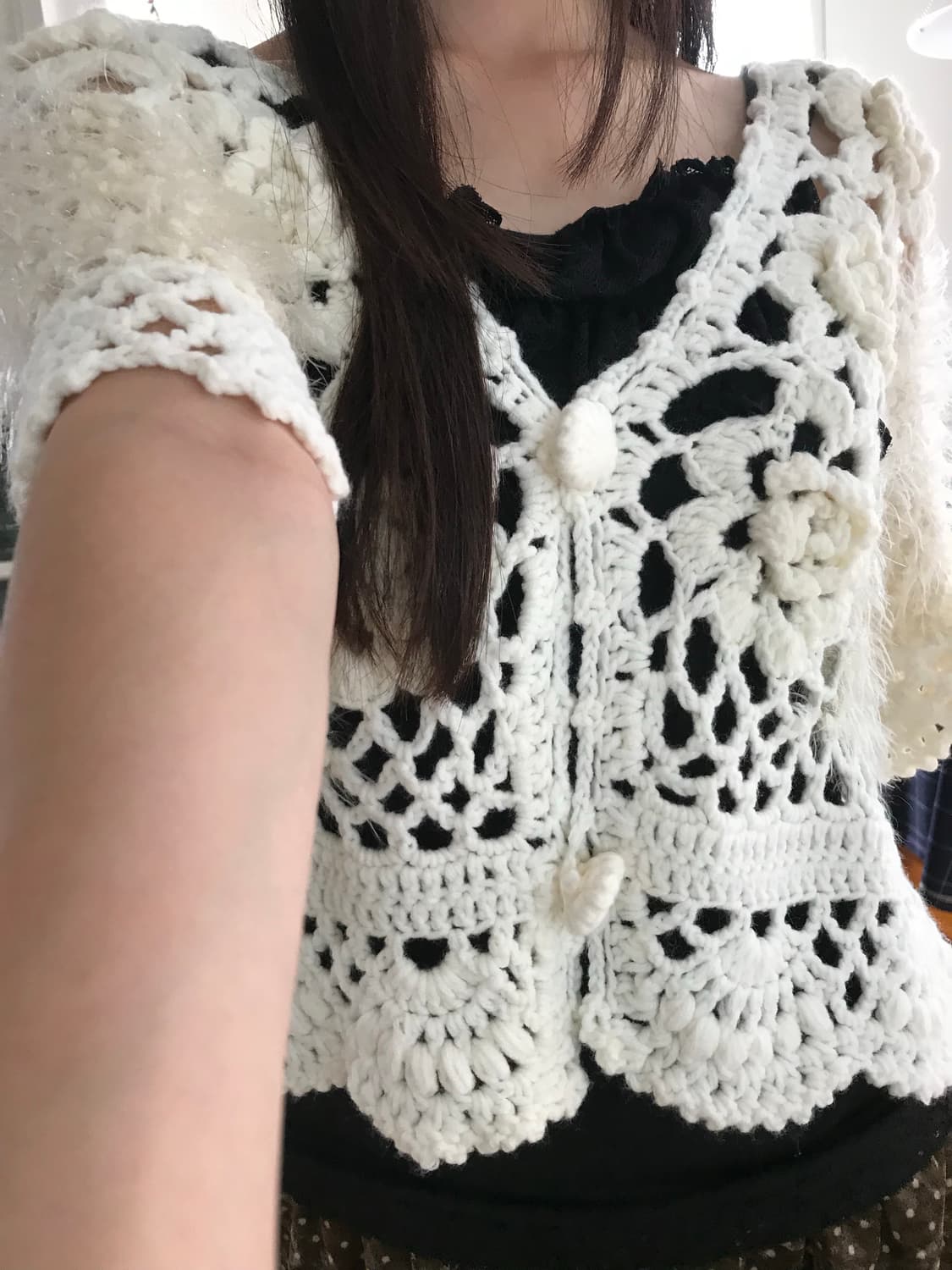 vintage crochet cardigan 상품이미지6