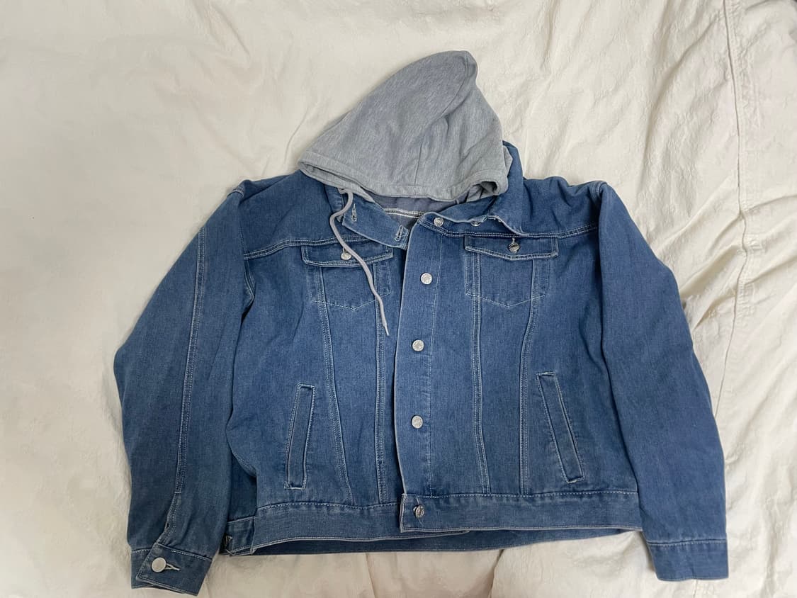 후드 청자켓 데님자켓 상품이미지1