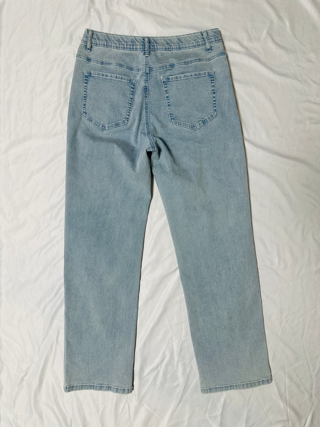 행텐 남성 스트레이트 데님팬츠 (32) 스카이블루 상품이미지2