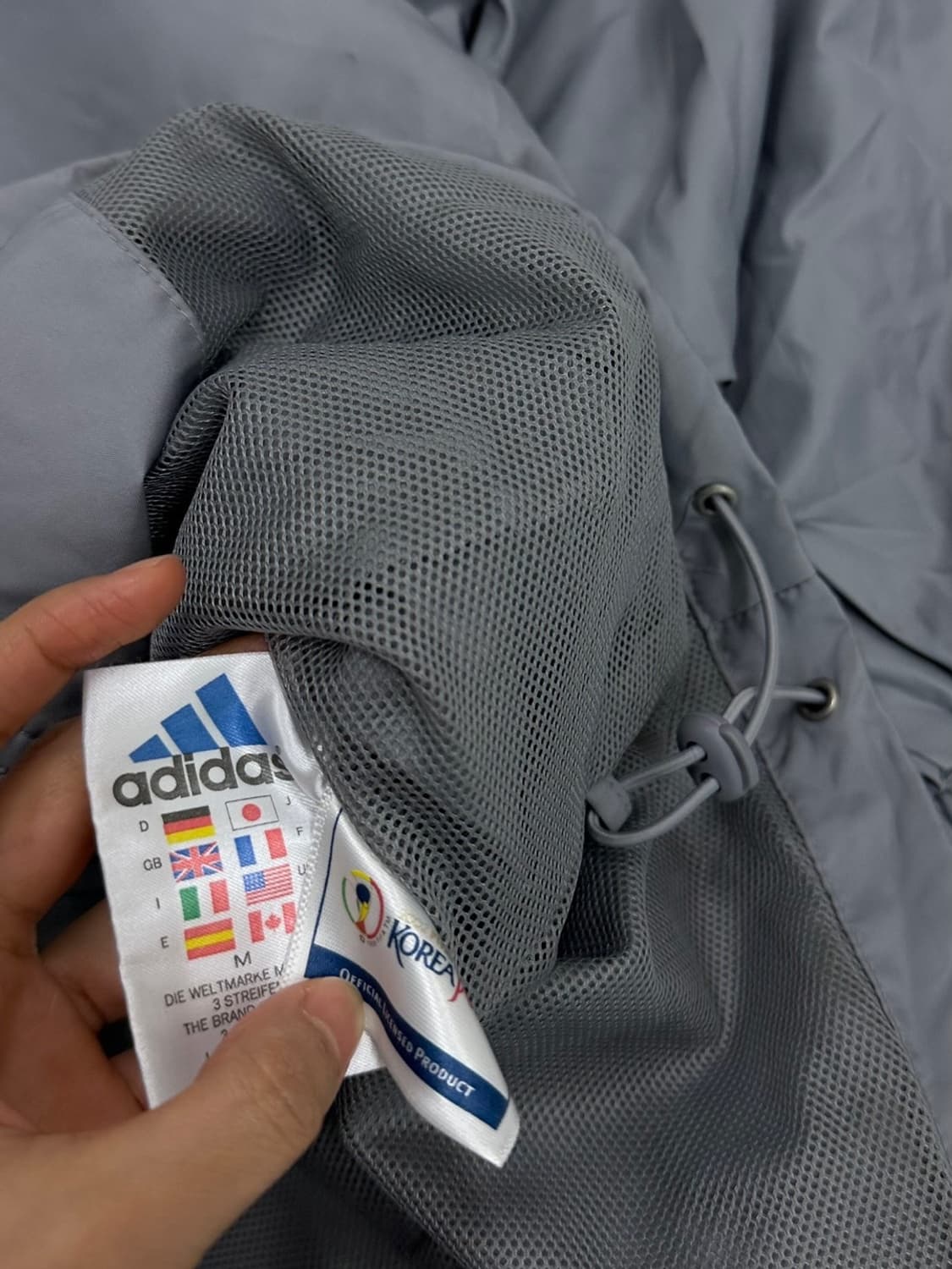 00s 아디다스 2002 월드컵 바람막이 그레이 (M~L) 상품이미지8