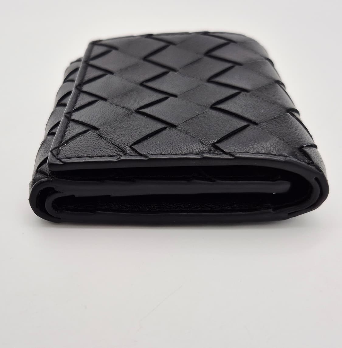 [중고명품셀렉트]보테가베네타 3단 반지갑 블랙 금장 지퍼 지갑 상품이미지9