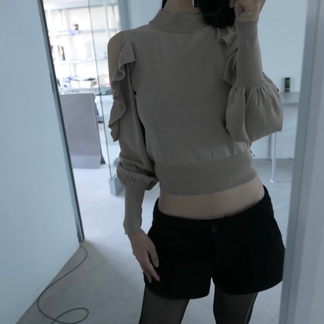 디에이디 빈티지 셔링 오프 니트 상품이미지5