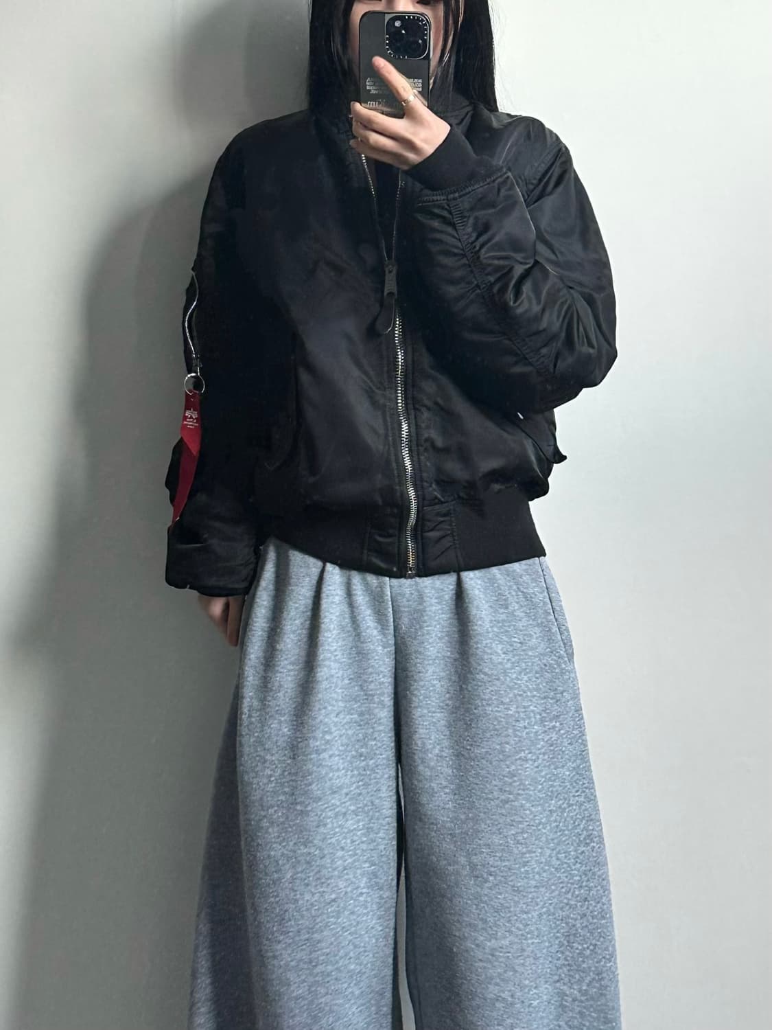 알파인더스트리 블랙 건메탈 리버시블 ma-1 항공점퍼 상품이미지1