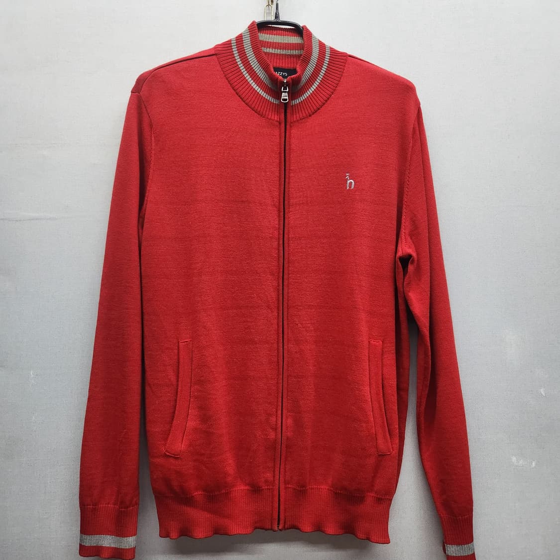 헤지스 로고 울 니트집업 100(L) 상품이미지1