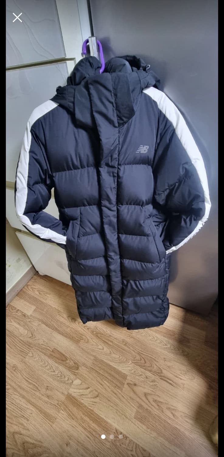 뉴발 블랙 롱패딩 상품이미지1