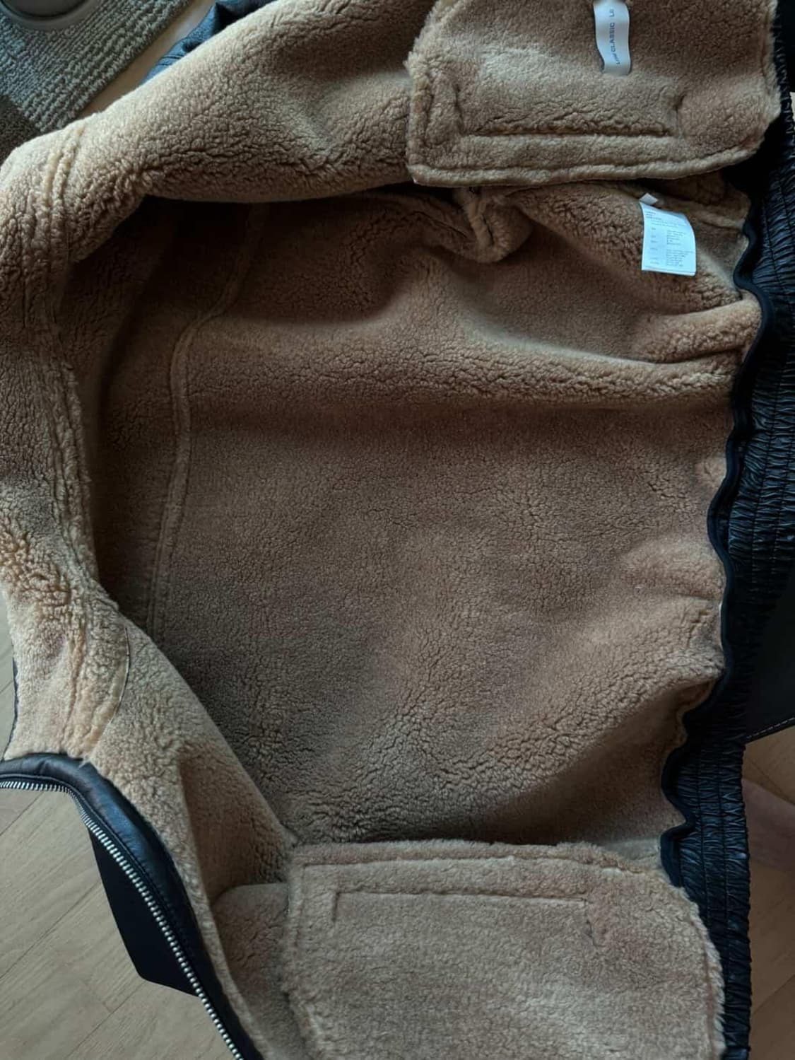 로우클래식 시어링 블루종 무스탕 L 상품이미지5