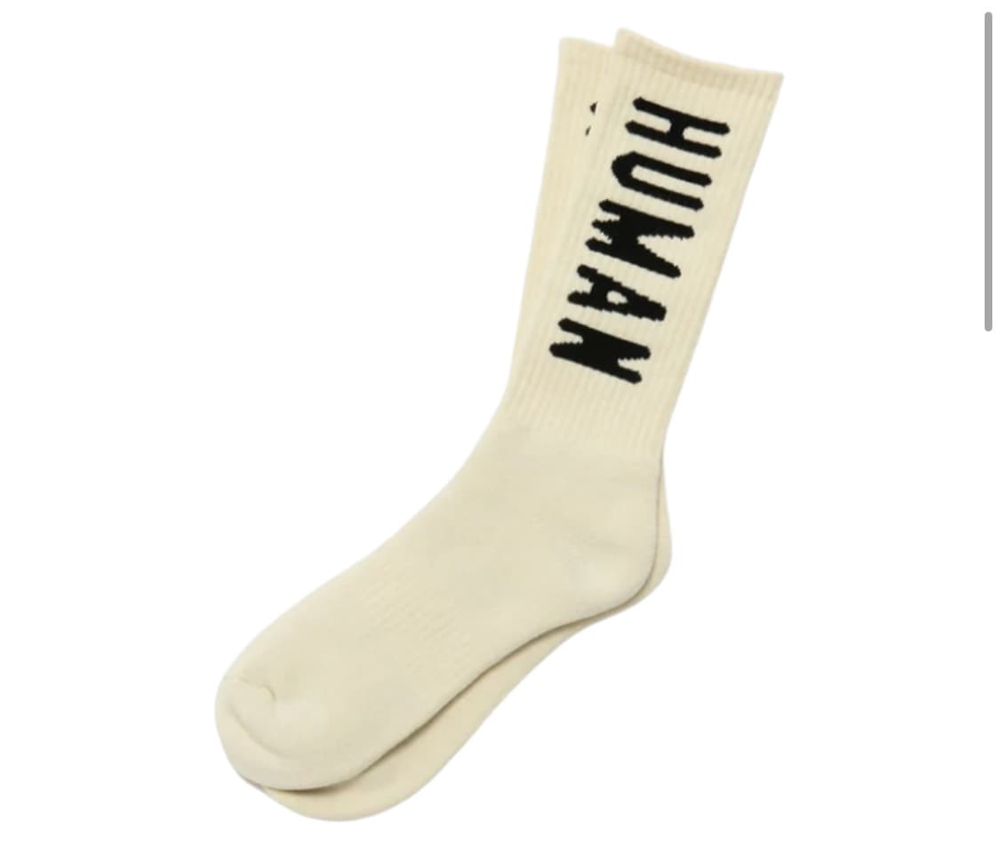 휴먼메이드 HM 로고 삭스 화이트 L 상품이미지5