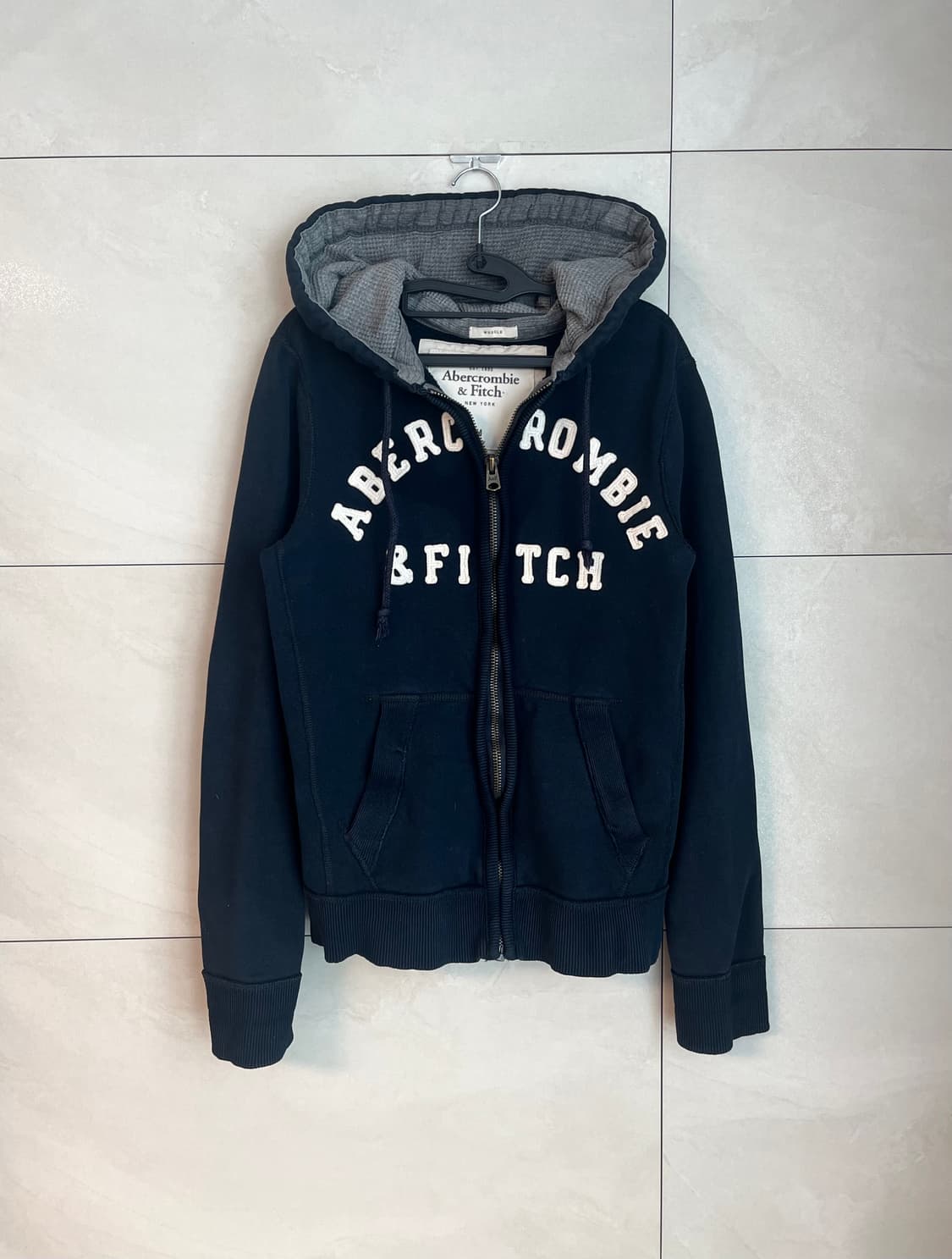 아베크롬비 스펠로고 대장 후드집업 네이비 [M] 상품이미지1