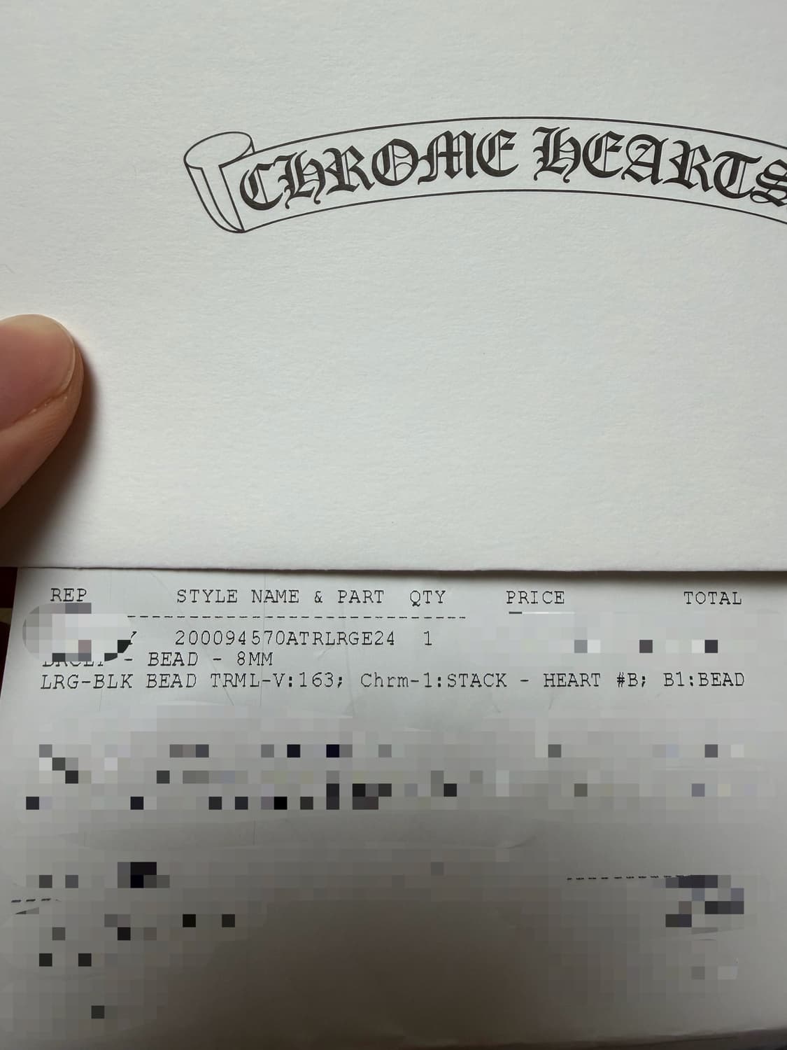 [L] 크롬하츠 하트 비즈 인보 원본 상품이미지9