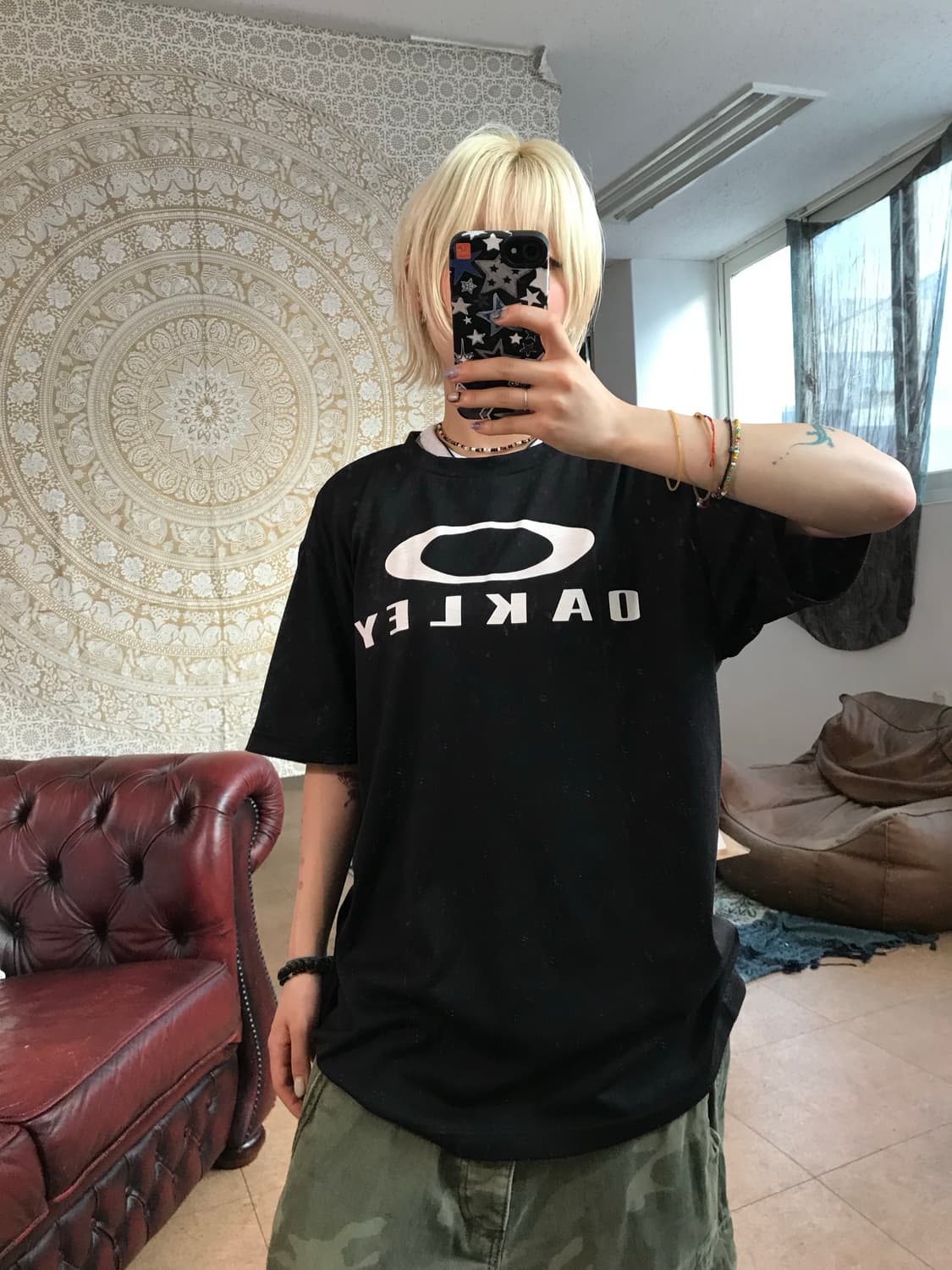 오클리 프린팅 반팔 티  상품이미지4