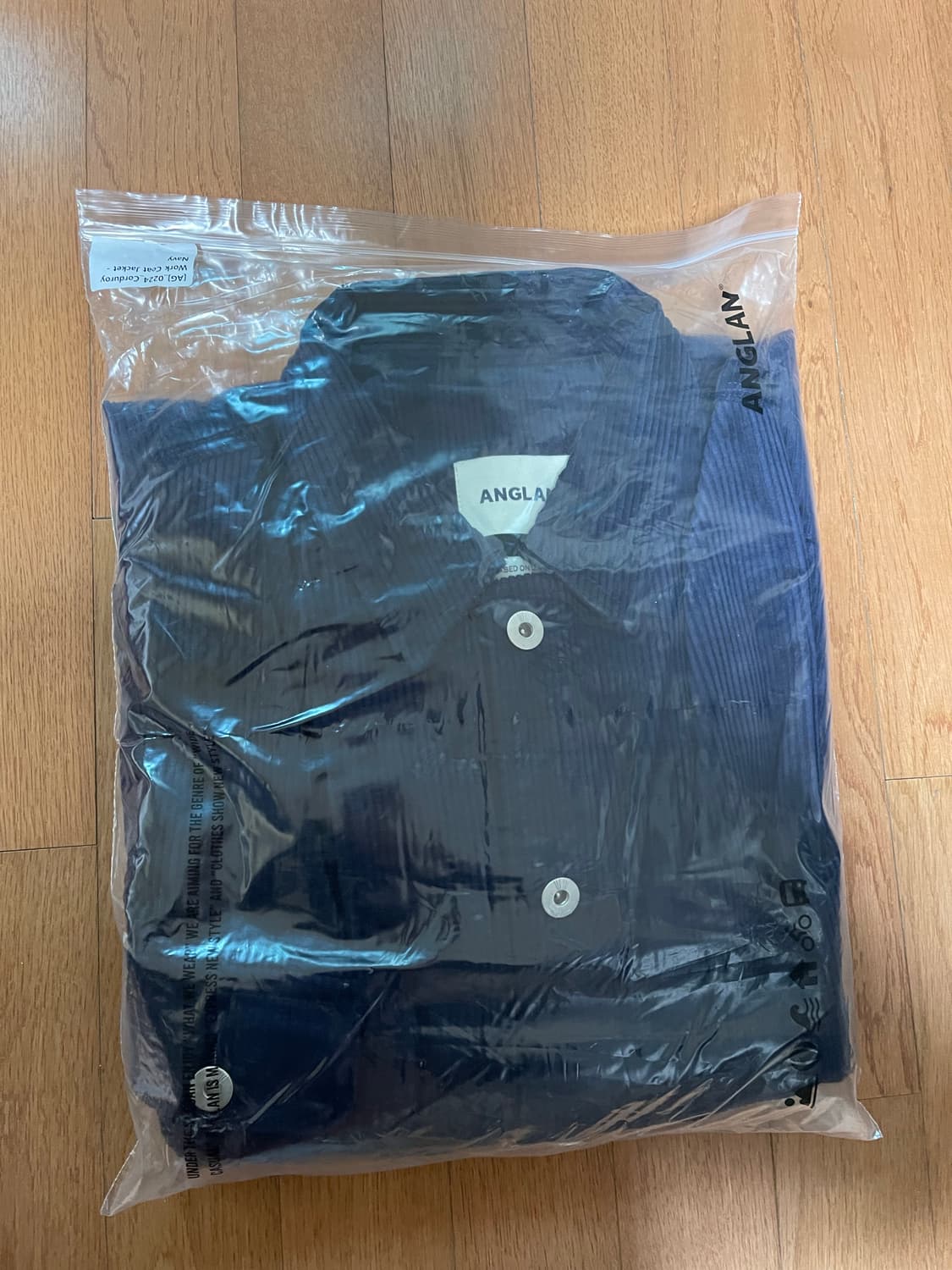 앵글런 Anglan Corduroy Work Coat Jacket 네이비 상품이미지3