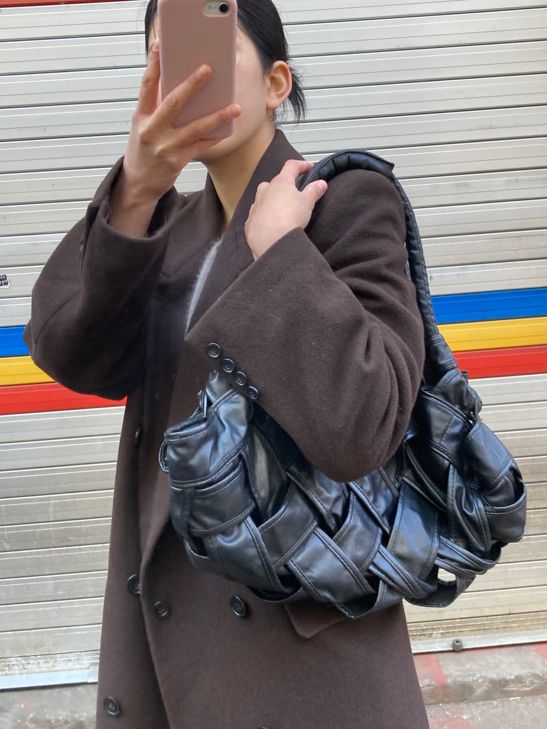 보테가베네타 느낌 빈티지 위빙백 상품이미지2