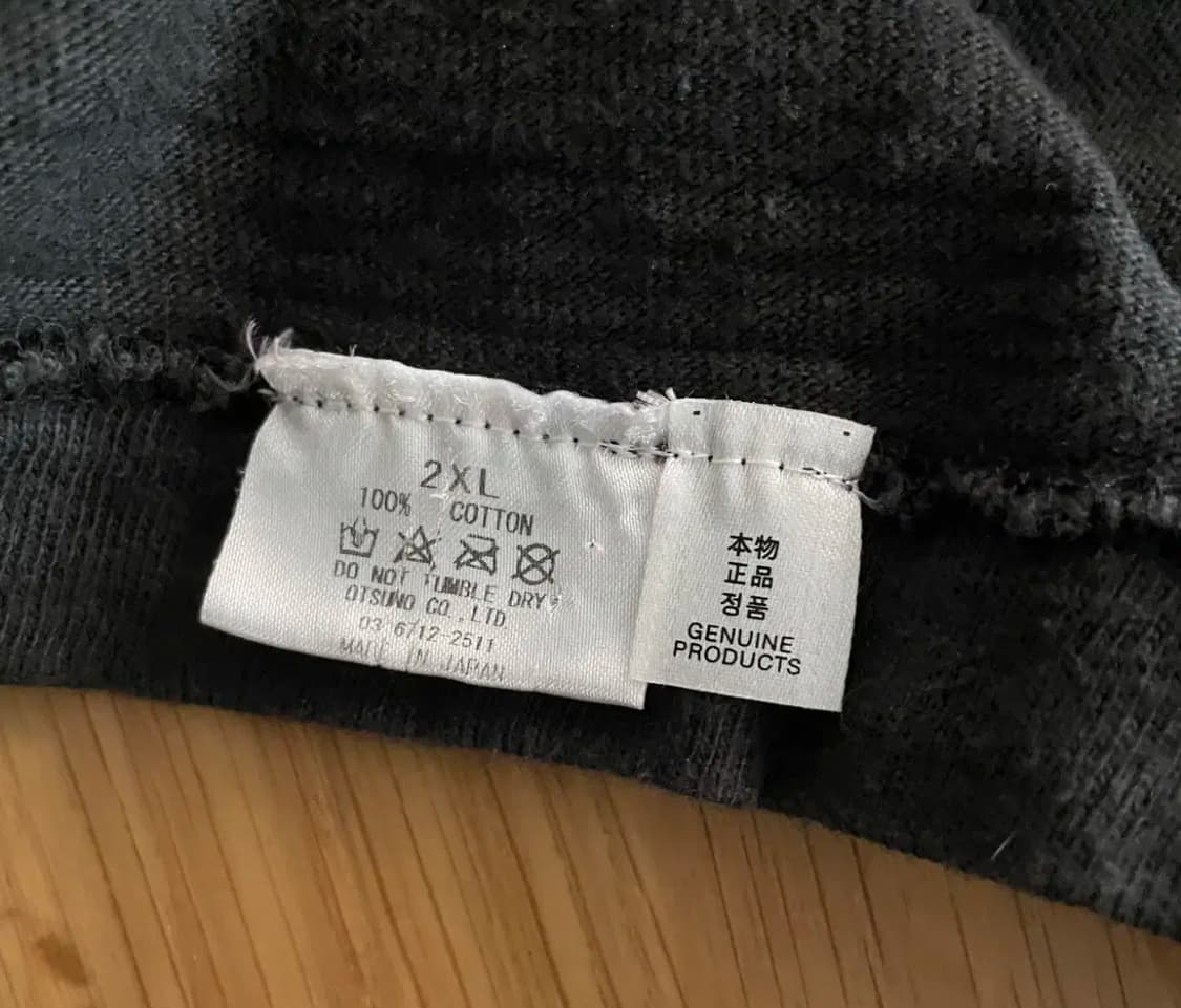 휴먼메이드 블랙 반팔 티셔츠 xxl 상품이미지5