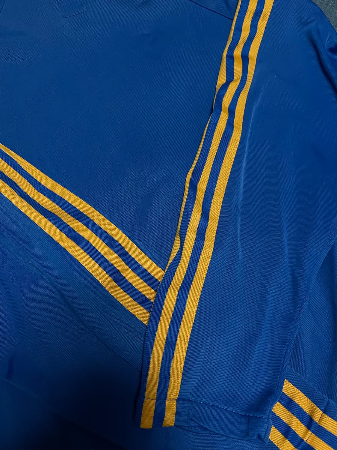 아디다스 구파 져지 트랙탑 블루옐로우 상품이미지8