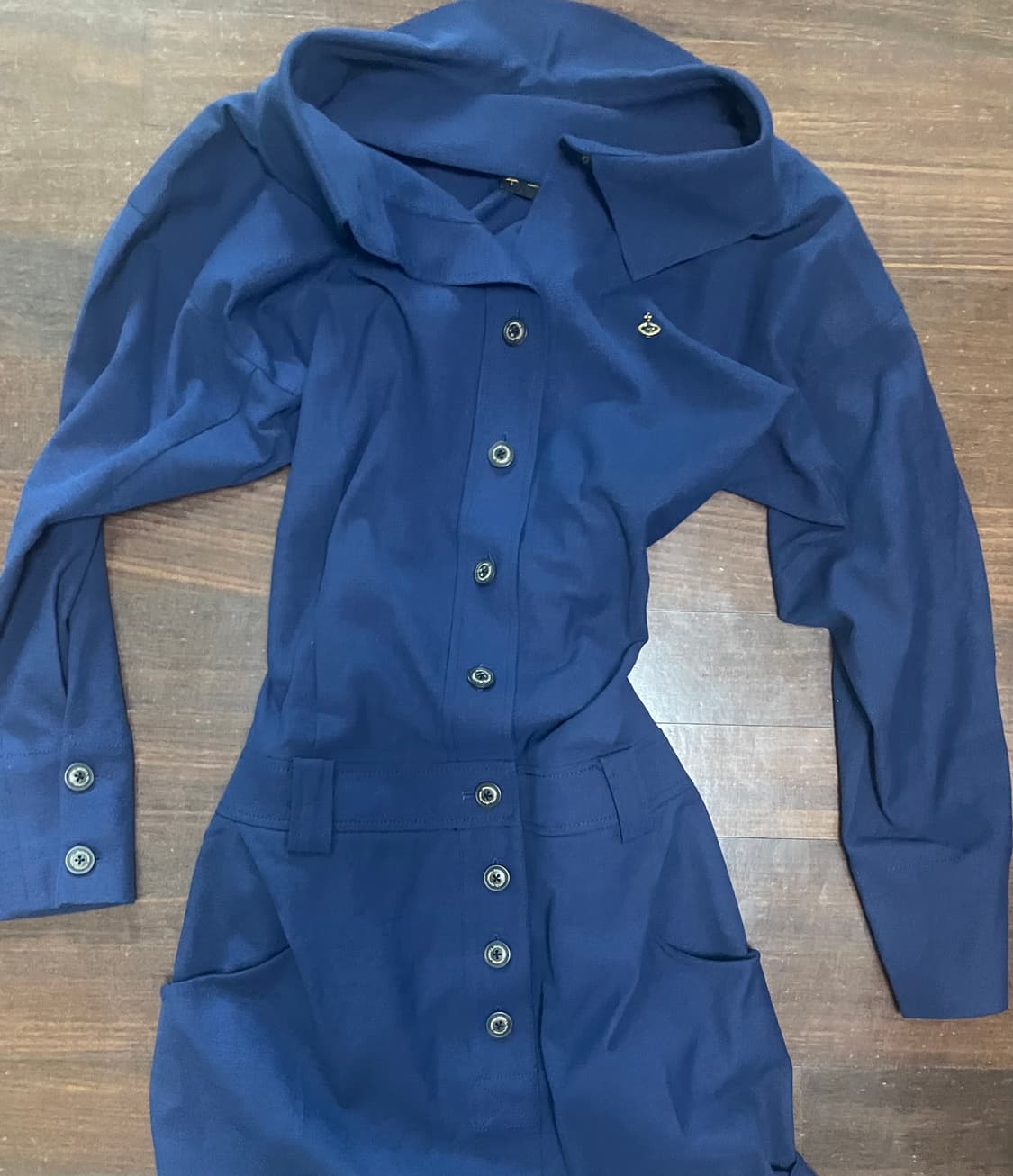 설현 비비안웨스트우드 네이비 원피스 38 상품이미지5