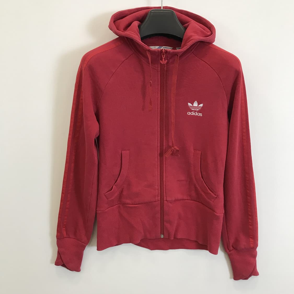 아디다스 체리레드 후드집업 [여성85] 상품이미지1