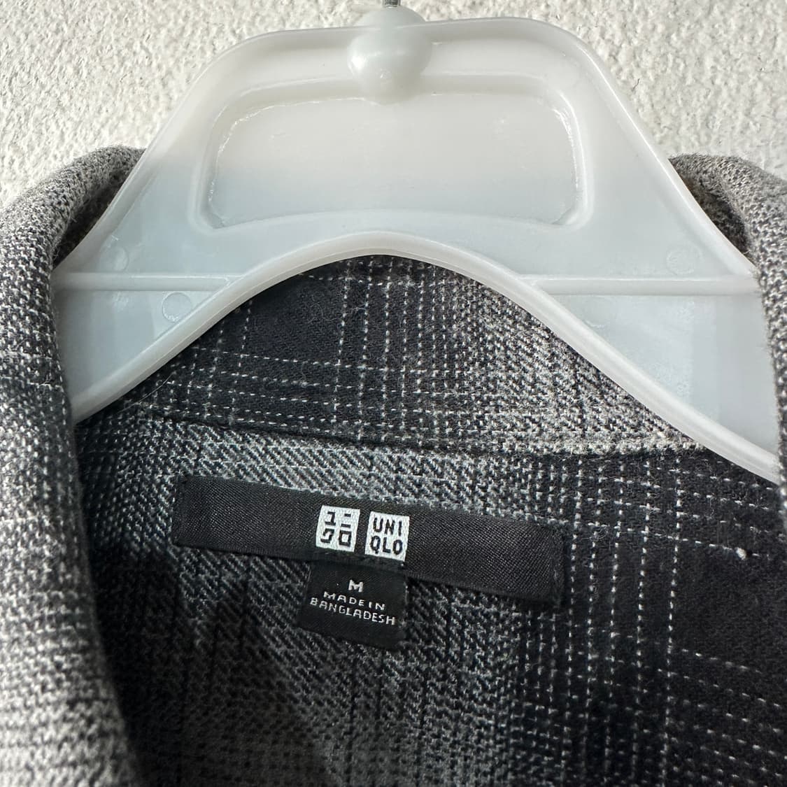 유니클로 체크남방 셔츠 M 상품이미지3