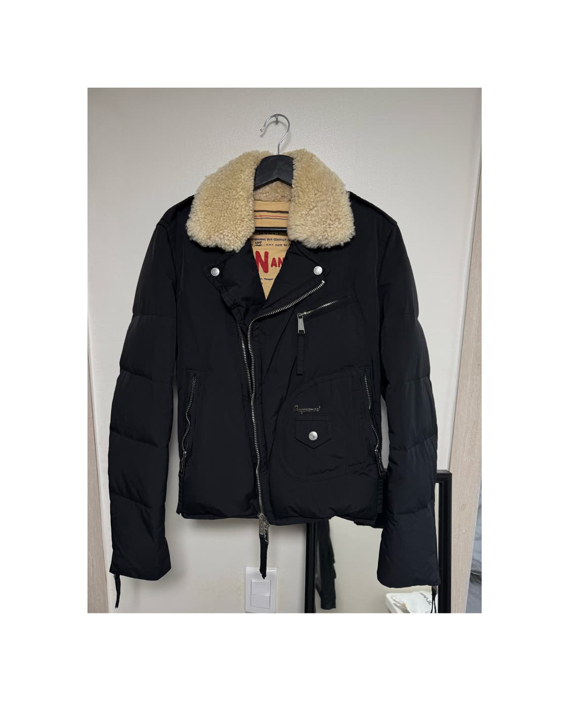 양털 라이더 패딩 자켓 상품이미지1