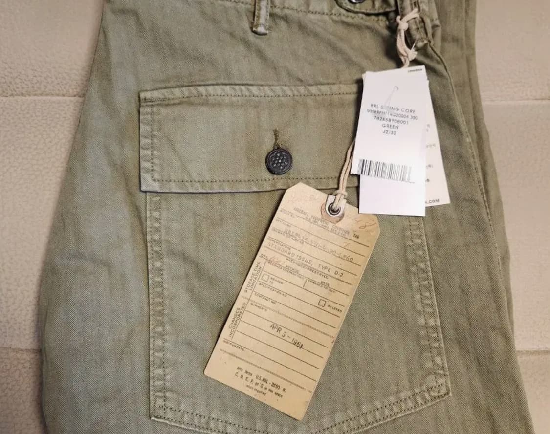 Rrl 헤링본 퍼티그 32-30 상품이미지2