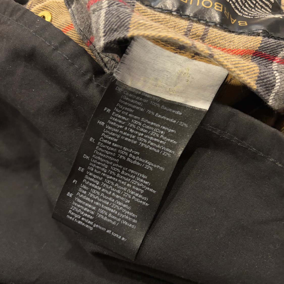 바버 인터네셔널 포켓 블랙 왁스 버튼 자켓 D367 상품이미지9