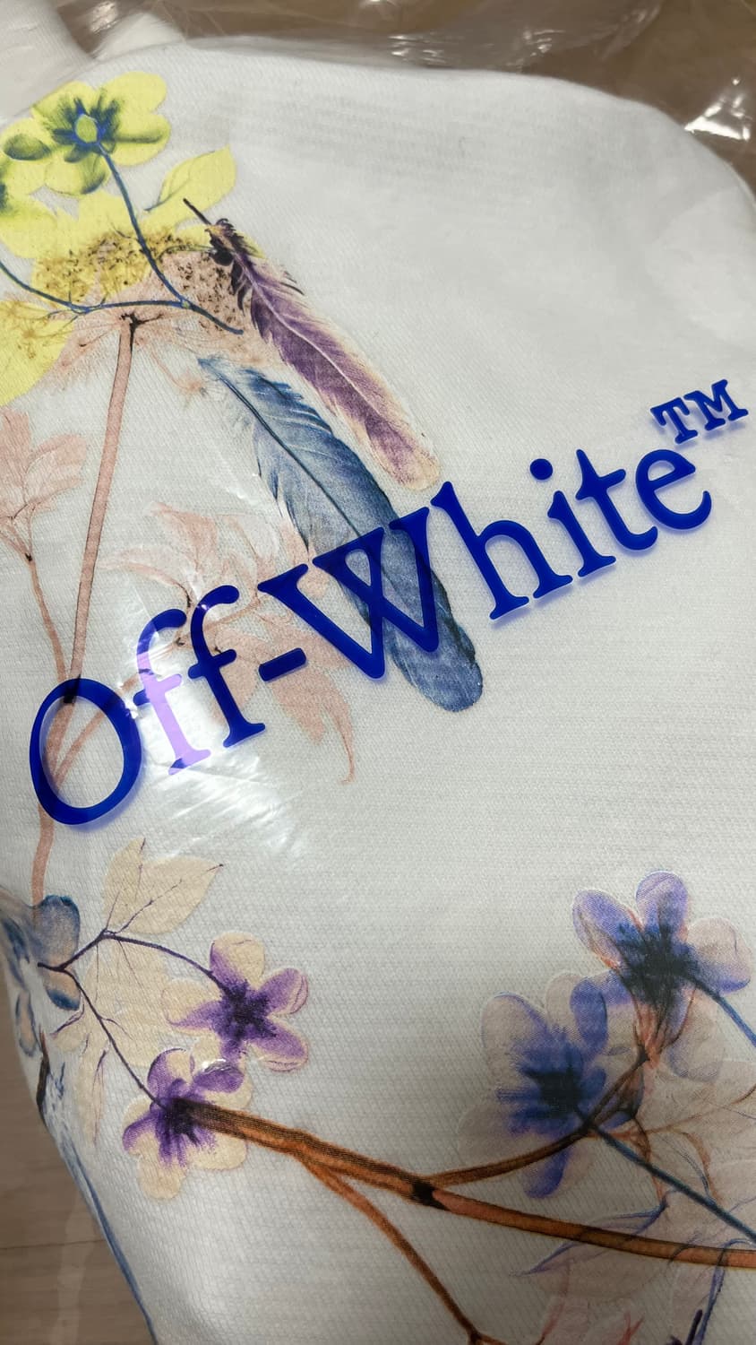 [새상품] 오프화이트 off white 크롭 후드티 화이트 S 상품이미지10