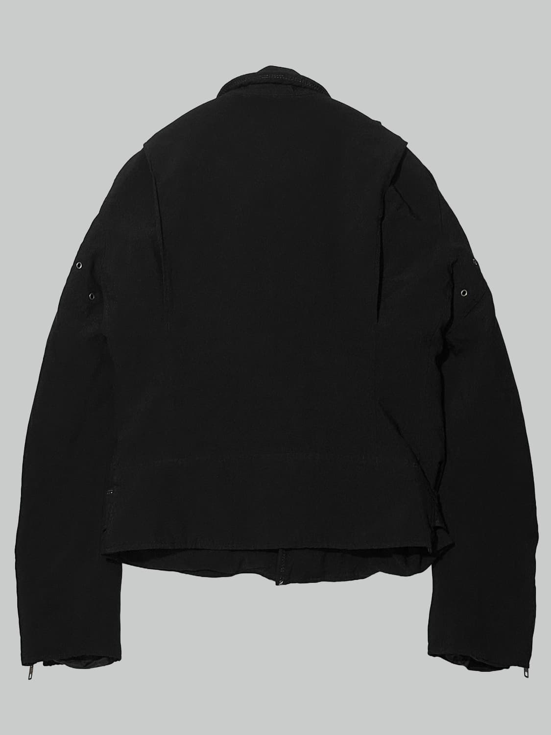 꼼데가르송 블랙 축융 폴리 라이더 자켓 상품이미지5