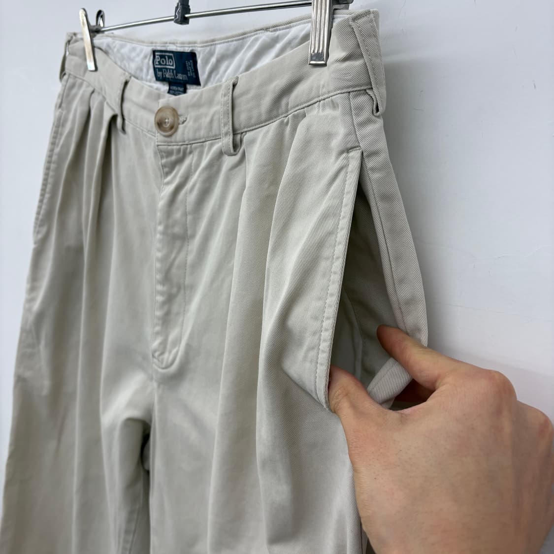 폴로 랄프로렌 베이지 면바지 32 상품이미지3
