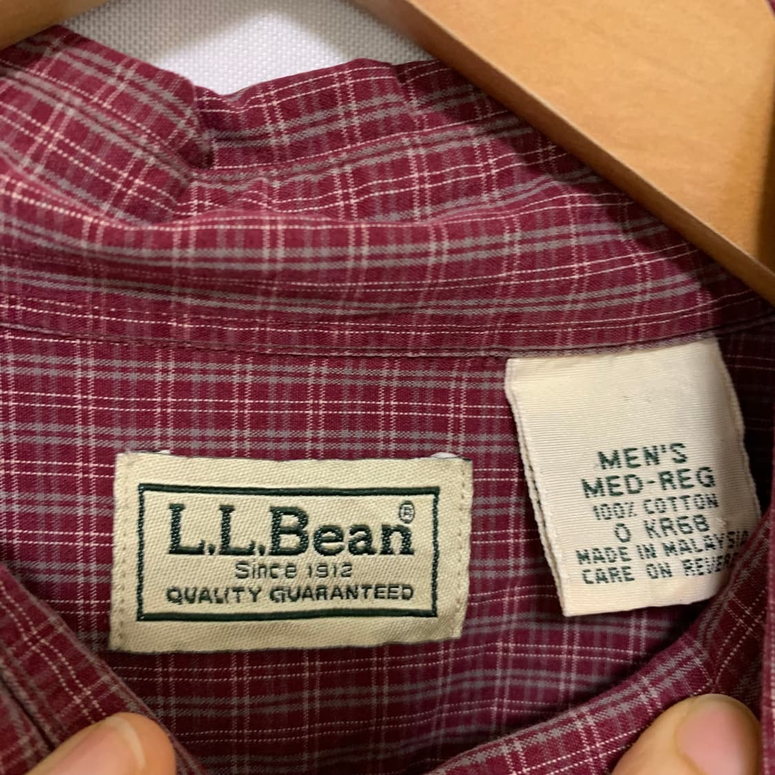 엘엘빈 빈티지 레드 체크 셔츠 여성 XL 남성 L 상품이미지7